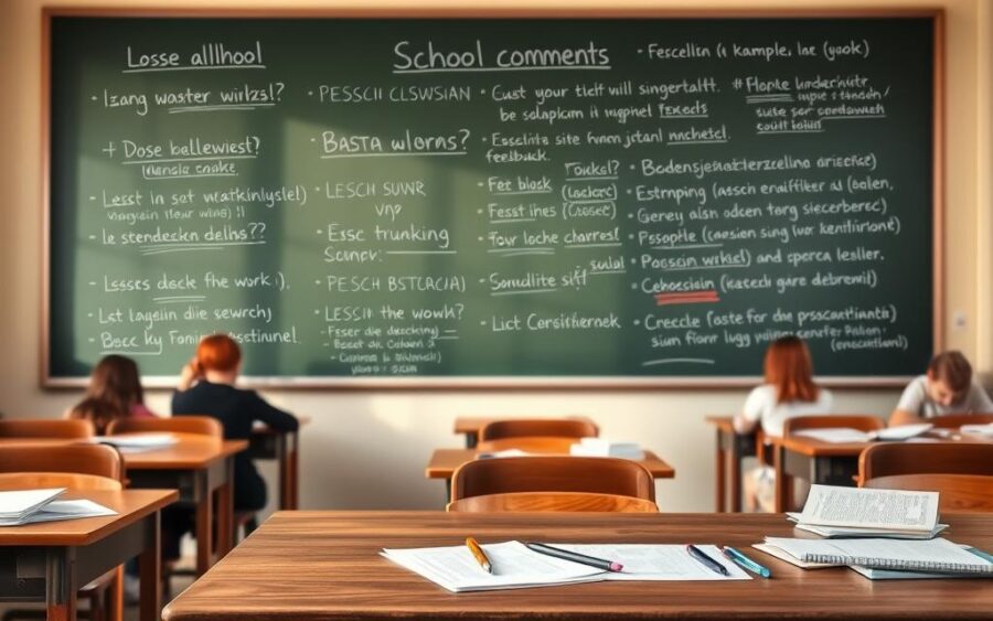 przykłady uwag szkolnych